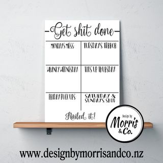 Get Shit Done Printable