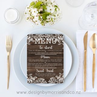 Wedding Menu Design