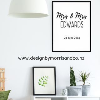 Scandi Wedding Print