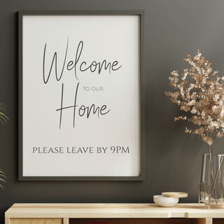 Please leave by 9pm