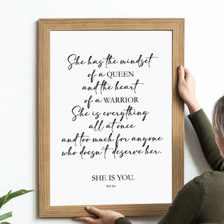 She is you.