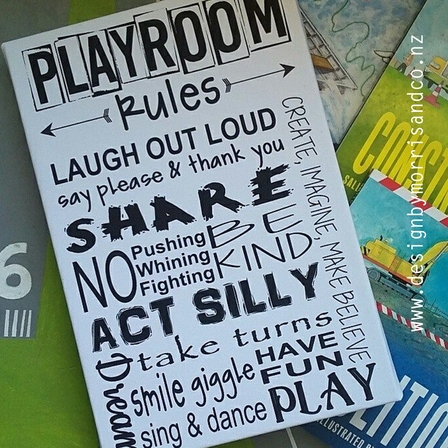 Playroom Rules x